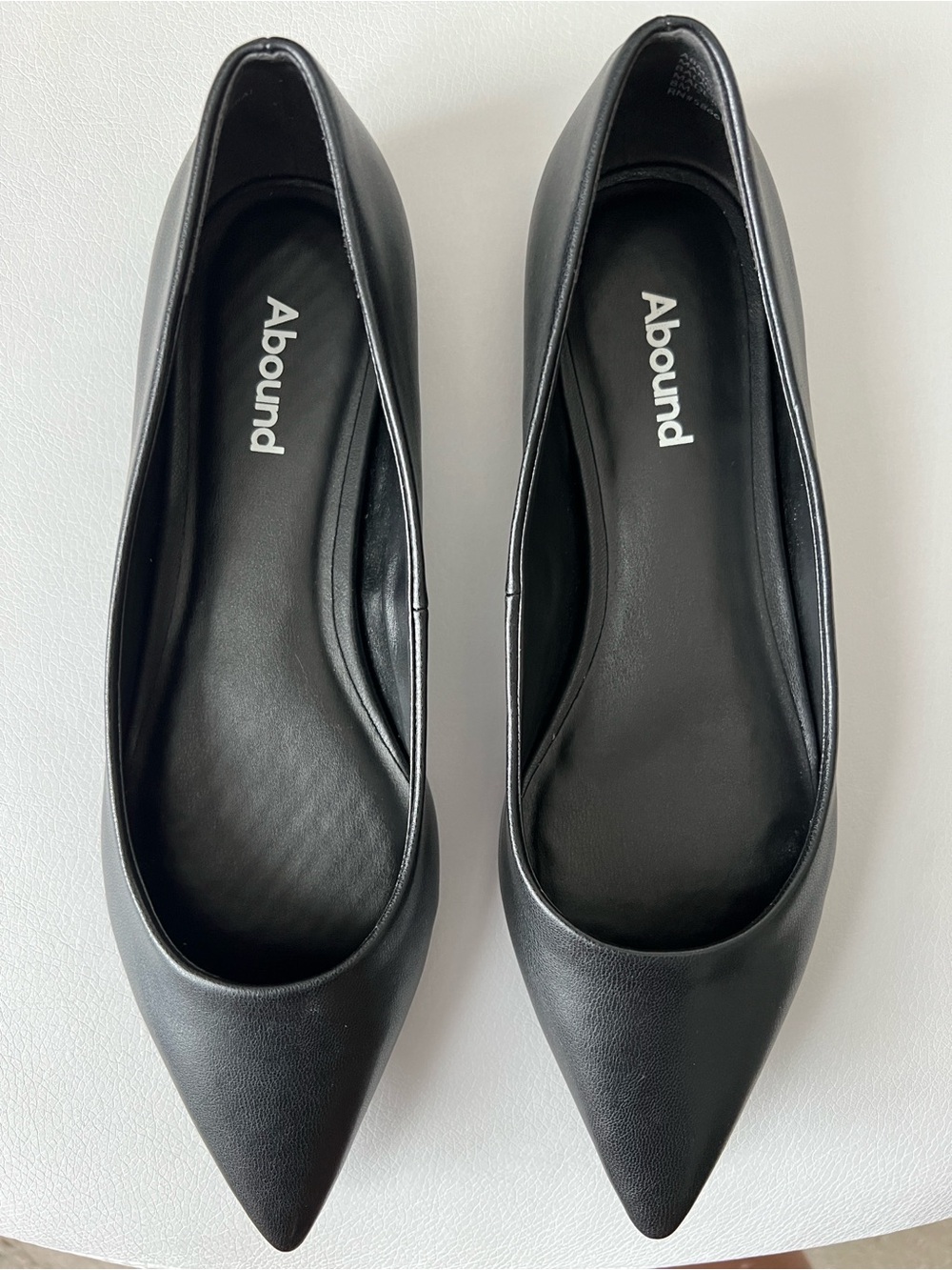 Abound Women's 8M Black Pointed-Toe Flats